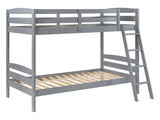 Rhea Grey Twin Over Twin Bunk Bed - Ornate Home