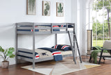 Rhea Grey Twin Over Twin Bunk Bed - Ornate Home