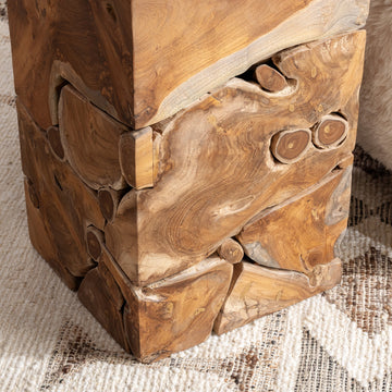 Rhea Natural Accent Table - Ornate Home