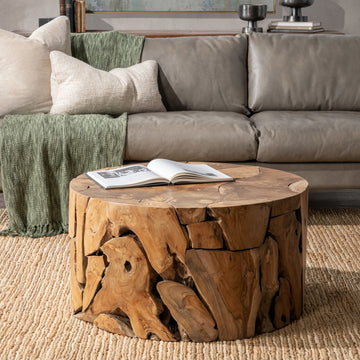 Rhea Natural Coffee Table - Ornate Home
