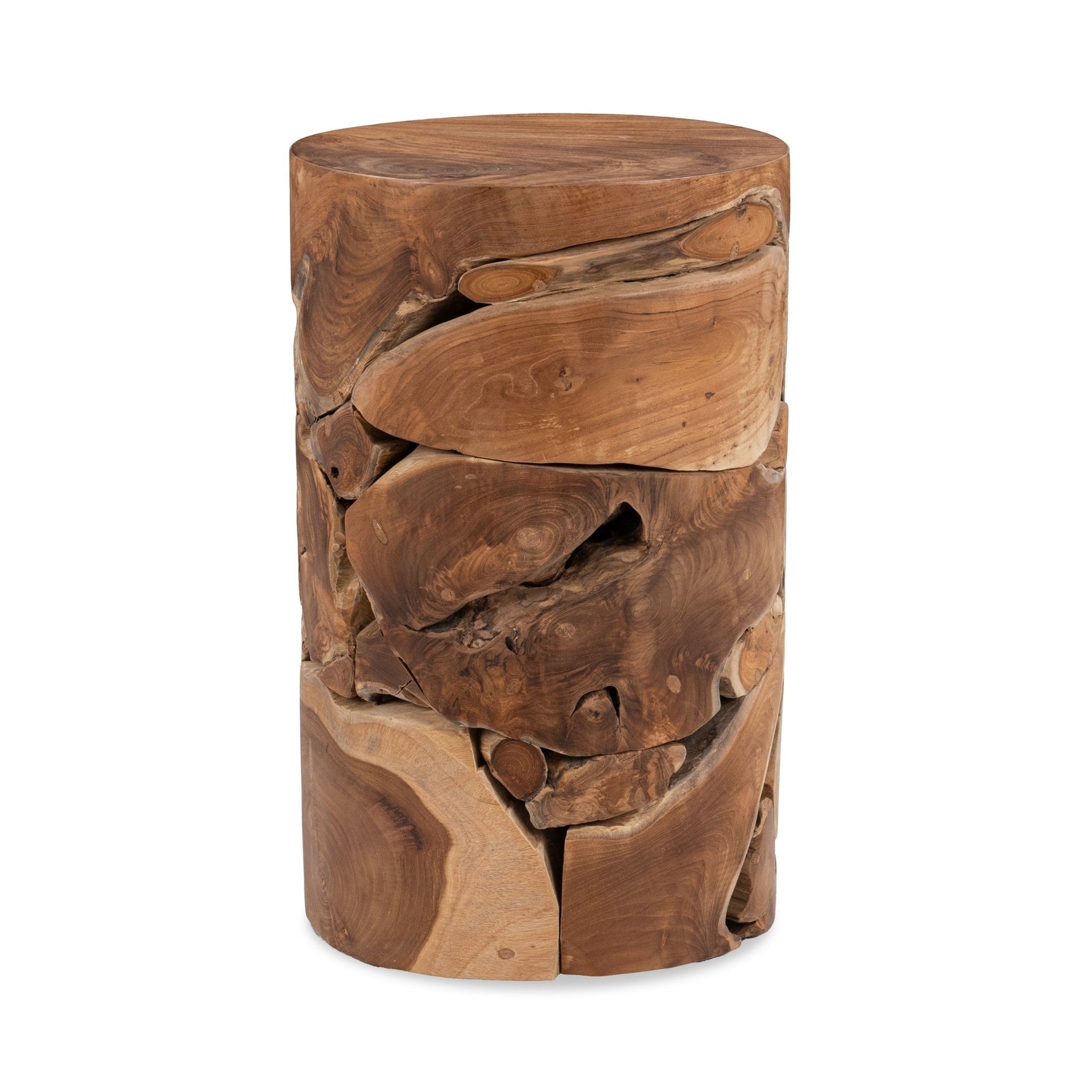 Rhea Natural Round Accent Table - Ornate Home