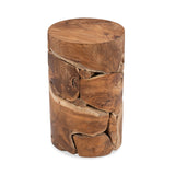 Rhea Natural Round Accent Table - Ornate Home