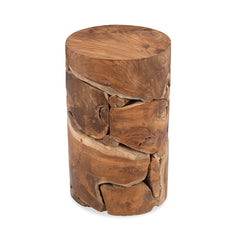 Rhea Natural Round Accent Table - Ornate Home