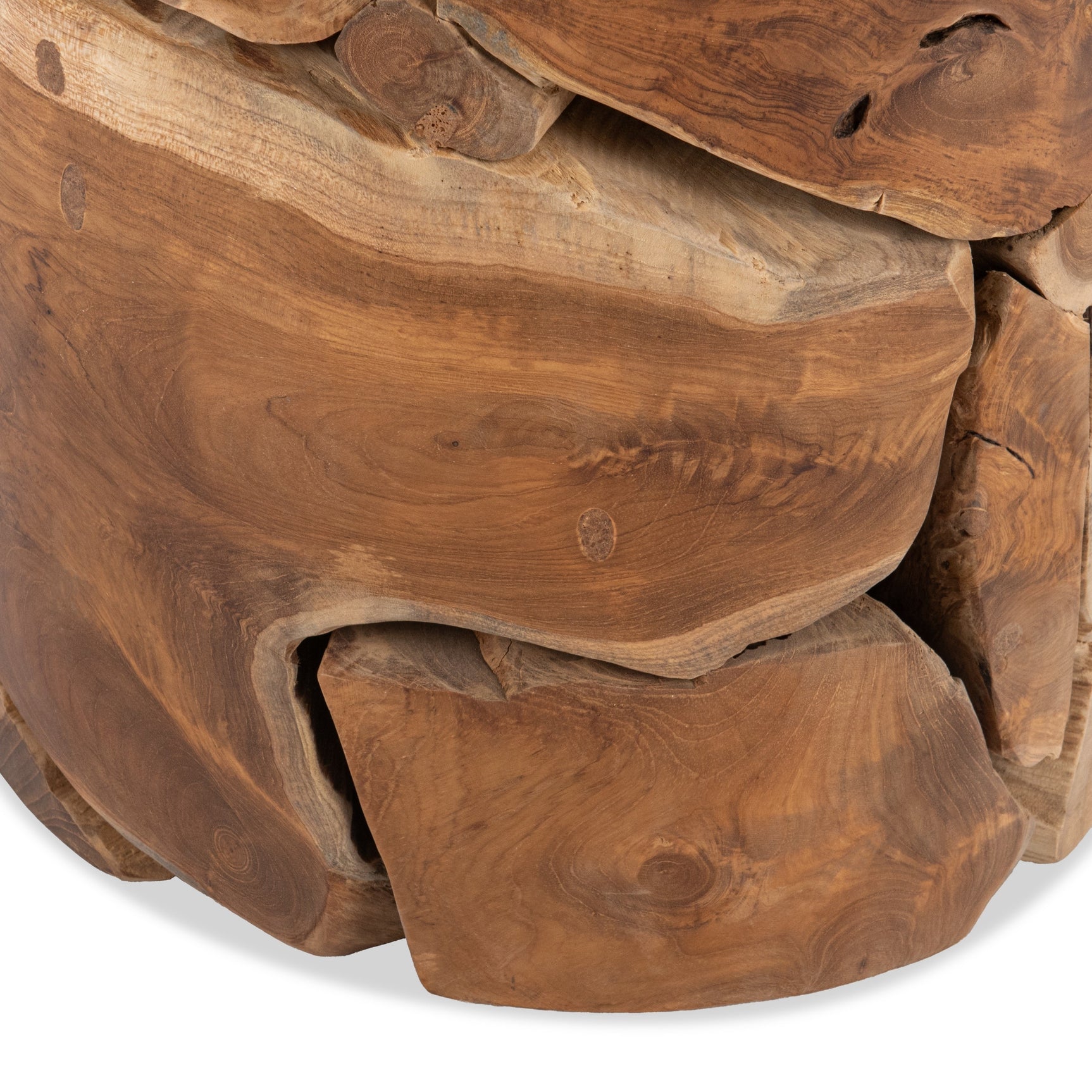 Rhea Natural Round Accent Table - Ornate Home