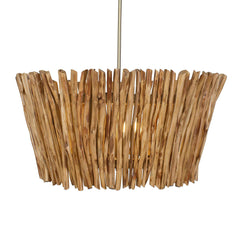 Rhea Woodtone 4 Light Wood Branch Chandelier - Ornate Home