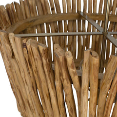 Rhea Woodtone 4 Light Wood Branch Chandelier - Ornate Home