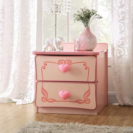 Rhenna Pink Youth Bedroom Nightstand - Ornate Home