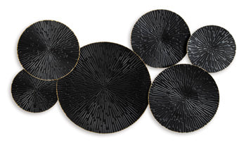 Rhetlen Black/Gold Finish Wall Decor (Online Special Price) - Ornate Home