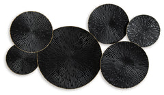 Rhetlen Black/Gold Finish Wall Decor - Ornate Home