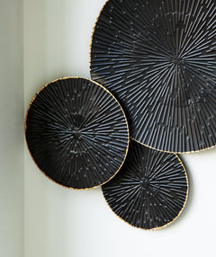 Rhetlen Black/Gold Finish Wall Decor - Ornate Home