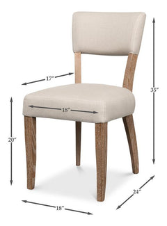 Rhett Beige Chair (Set of 2) - Ornate Home