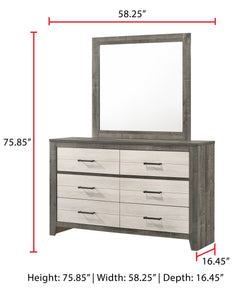 Rhett Brown/White Platform Bedroom Set - Ornate Home