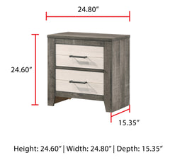 Rhett Brown/White Platform Bedroom Set - Ornate Home