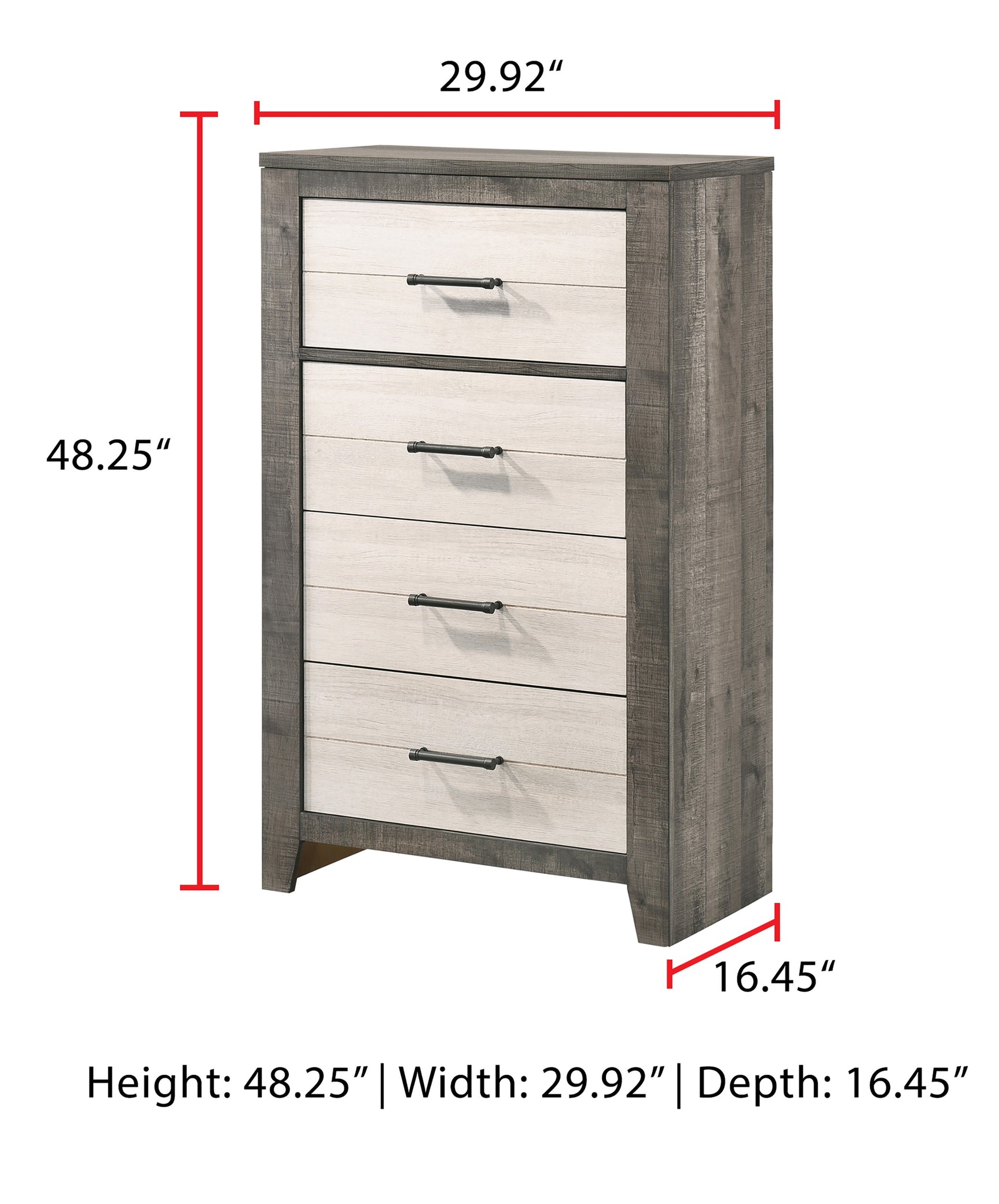 Rhett Brown/White Platform Bedroom Set - Ornate Home