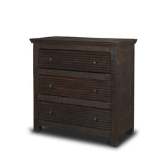 Rhett Dark Brown Reclaimed Wood 3 Drawer Cabinet