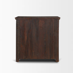 Rhett Dark Brown Reclaimed Wood 3 Drawer Cabinet