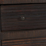 Rhett Dark Brown Reclaimed Wood 6 Drawer Cabinet