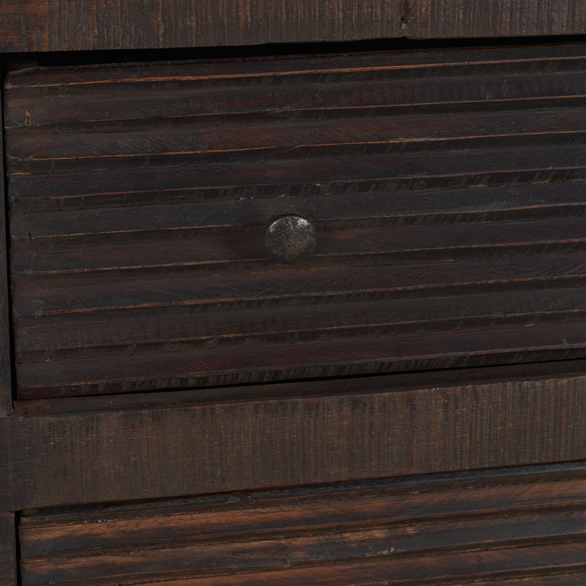 Rhett Dark Brown Reclaimed Wood 6 Drawer Cabinet