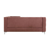 Rhett Dusty Pink Velvet Sectional Sofa - Ornate Home