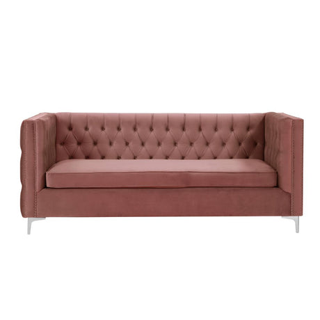 Rhett Dusty Pink Velvet Sectional Sofa - Ornate Home