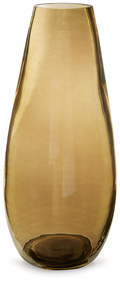 Rhettman Amber Vase (15.5" H) - Ornate Home