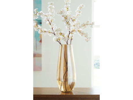 Rhettman Amber Vase (18.13" H) - Ornate Home
