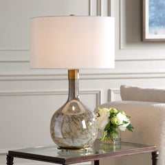 Rhine Brown Glass Table Lamp - Ornate Home