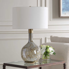 Rhine Brown Glass Table Lamp - Ornate Home
