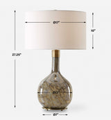 Rhine Brown Glass Table Lamp - Ornate Home
