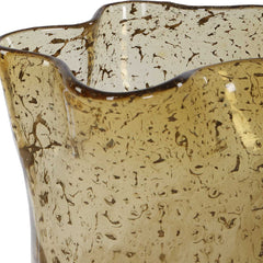Rhine Brown Seeded Glass Vases (Set of 2) - Ornate Home