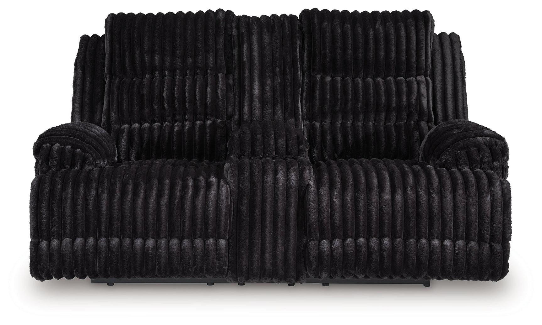 Rhine Falls Onyx DBL REC PWR Loveseat w/Console (Online Special Price) - Ornate Home