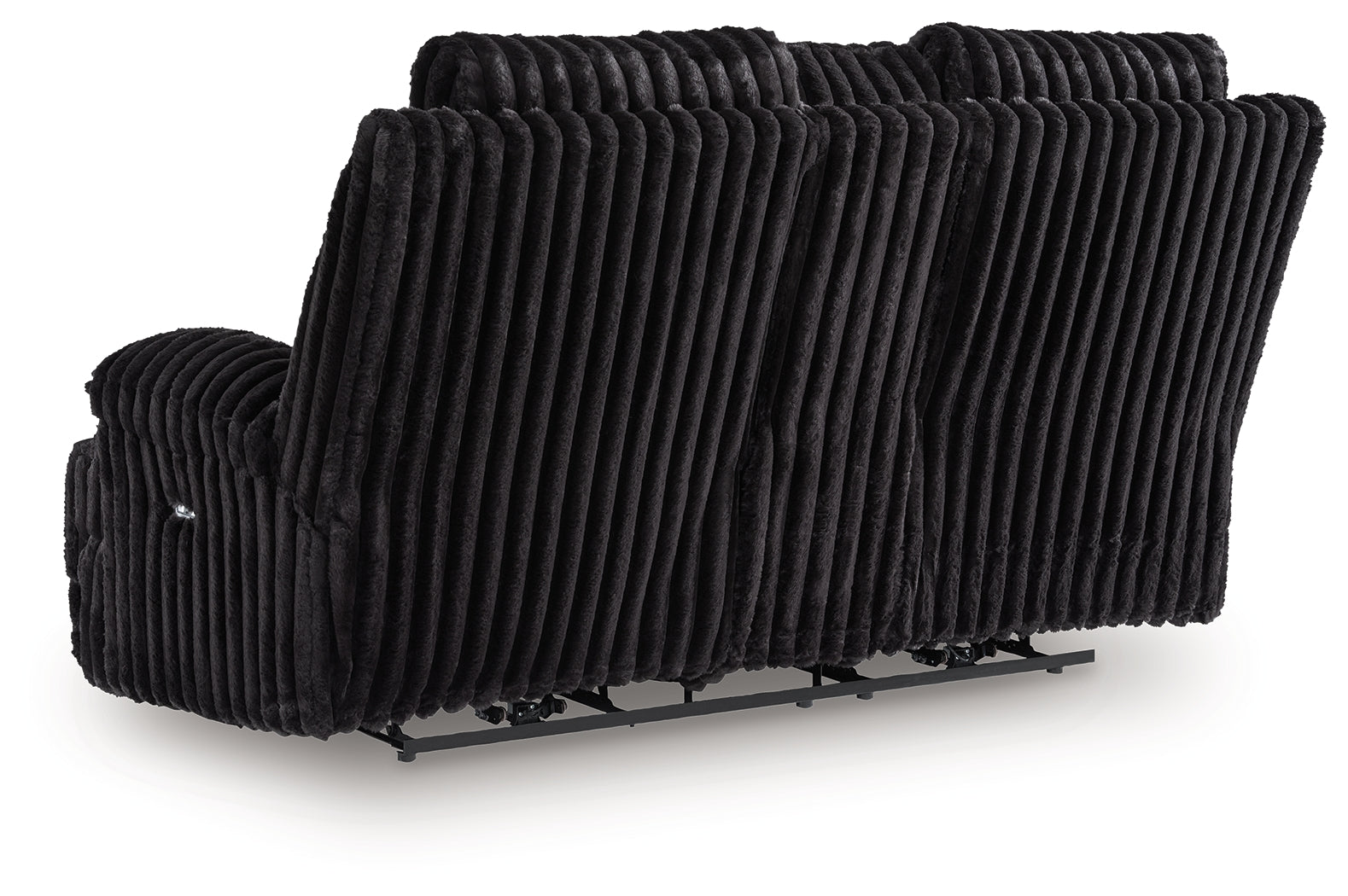 Rhine Falls Onyx DBL REC PWR Loveseat w/Console - Ornate Home