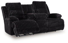 Rhine Falls Onyx Power Reclining Sofa and Loveseat - Ornate Home