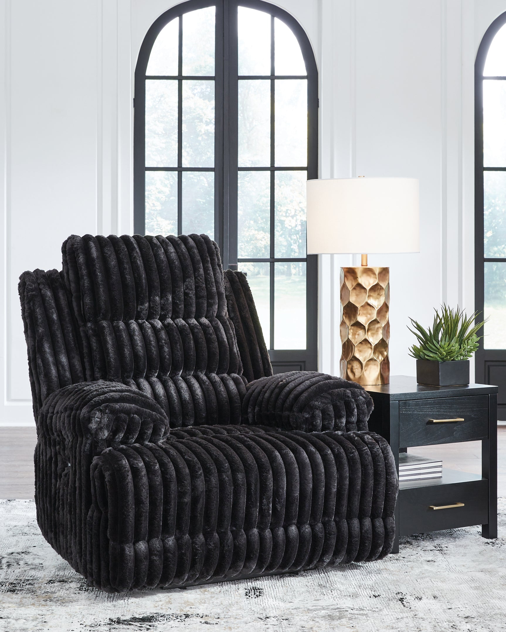 Rhine Falls Onyx Power Reclining Sofa and Power Recliner - Ornate Home