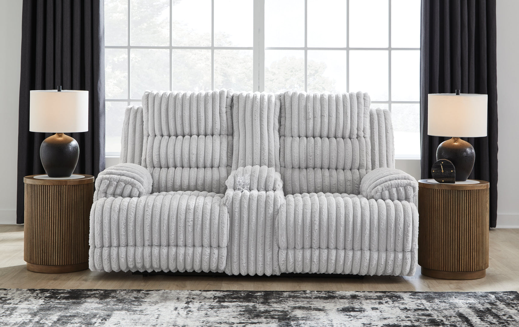 Rhines Falls Alloy Power Reclining Sofa and Loveseat (Online Special Price) - Ornate Home