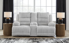 Rhines Falls Alloy Power Reclining Sofa and Loveseat - Ornate Home