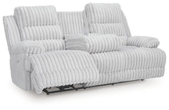 Rhines Falls Alloy REC PWR Sofa w/Drop Down Table - Ornate Home