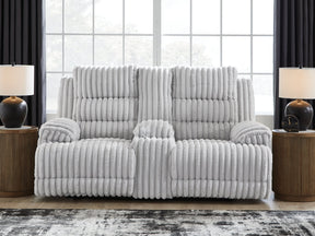 Rhines Falls Alloy Reclining Power Loveseat w/Console (Online Special Price) - Ornate Home