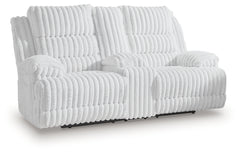 Rhines Falls Alloy Reclining Power Loveseat w/Console - Ornate Home
