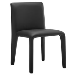 Rhodes Black Vegan Leather Upholstered Dining Chair - Ornate Home