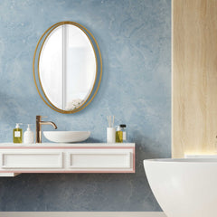 Rhodes Gold Oval Mirror - Ornate Home