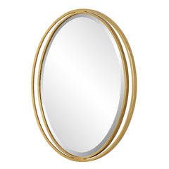 Rhodes Gold Oval Mirror - Ornate Home
