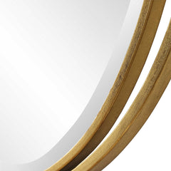 Rhodes Gold Oval Mirror - Ornate Home