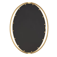 Rhodes Gold Oval Mirror - Ornate Home