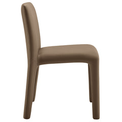 Rhodes Mushroom Brown Vegan Leather Upholstered Dining Chair - Ornate Home