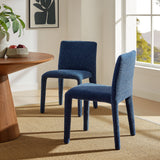 Rhodes Navy Fabric Upholstered Dining Chair
