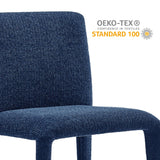 Rhodes Navy Fabric Upholstered Dining Chair