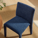 Rhodes Navy Fabric Upholstered Dining Chair