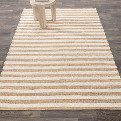Rhodes Stripe Natural/Ivory Rug - Ornate Home