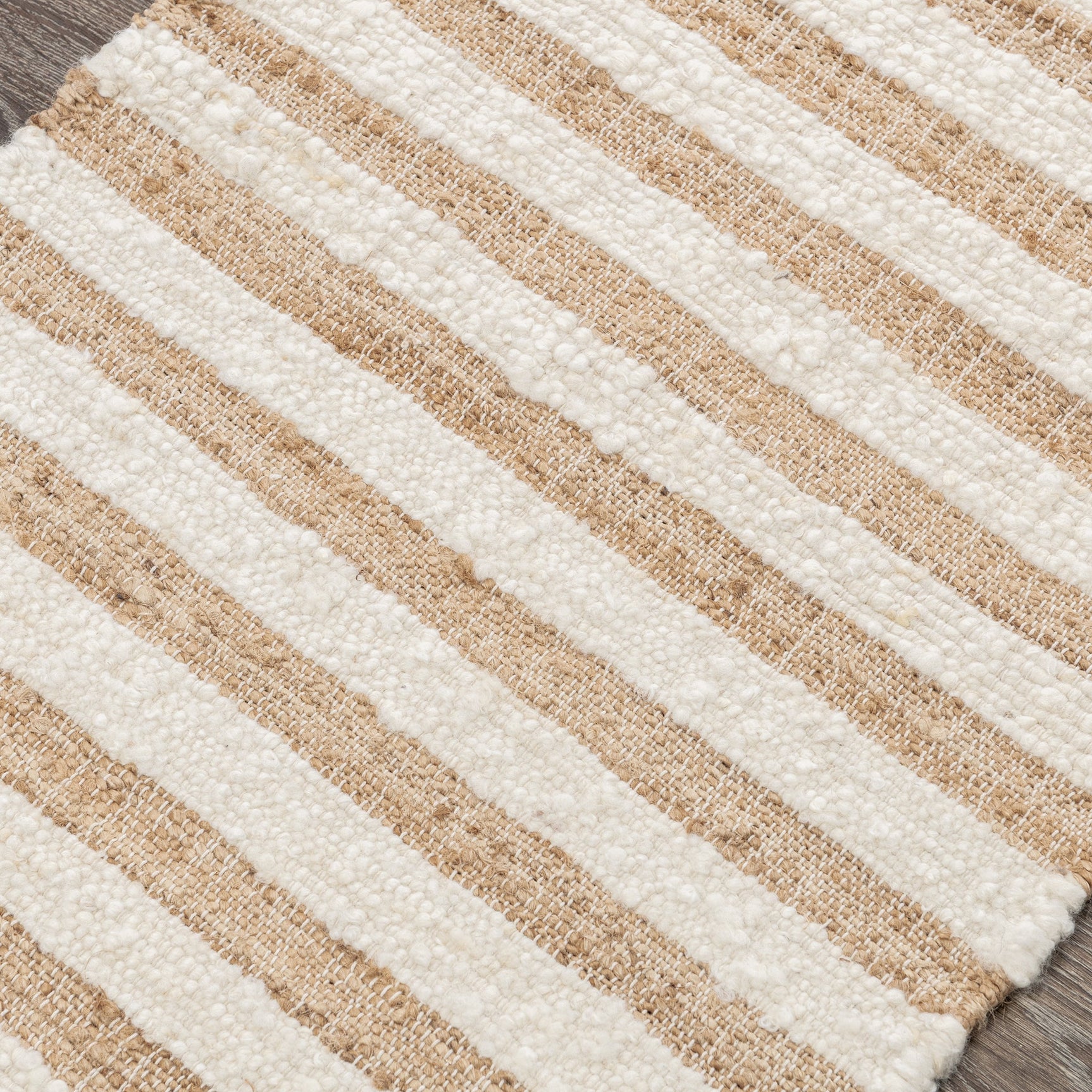 Rhodes Stripe Natural/Ivory Rug - Ornate Home
